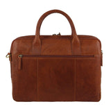 Darrahopens Gift & Novelty > Bags Pierre Cardin Leather Multi-Compartment Business Laptop Bag - Tan