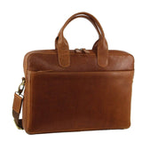 Darrahopens Gift & Novelty > Bags Pierre Cardin Mens Italian Leather Computer Laptop Bag Travel - Tan