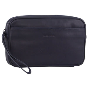 Darrahopens Gift & Novelty > Bags Pierre Cardin Mens Leather Organizer Bag Toiletry Case - Navy