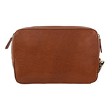 Darrahopens Gift & Novelty > Bags Pierre Cardin Mens Leather Toiletry Bag Travel Organizer Wash Case - Tan