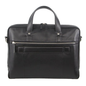 Darrahopens Gift & Novelty > Bags Pierre Cardin Mens Pebbled Leather Computer Laptop Bag Travel Overnight - Black