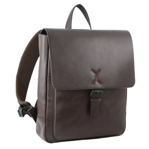 Darrahopens Gift & Novelty > Bags Pierre Cardin Premium Leather Backpack Travel Bag Satchel - Brown