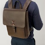 Darrahopens Gift & Novelty > Bags Pierre Cardin Premium Leather Backpack Travel Bag Satchel - Brown