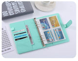 Darrahopens Gift & Novelty > Books > Activity Books 100 Envelope Savings Challenge Binder A5 Budget Planner Book PU Leather Cash Stuffing Money Organiser with Magnetic Closure & Tracker (Purple)