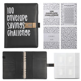 Darrahopens Gift & Novelty > Books > Activity Books 100 Envelope Savings Challenge Binder with Password Lock A5 Cash Stuffing Budget Planner Book Money Organizer for Couples (Black)