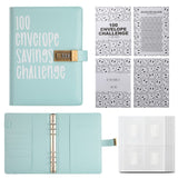 Darrahopens Gift & Novelty > Books > Activity Books 100 Envelope Savings Challenge Binder with Password Lock A5 Cash Stuffing Budget Planner Book Money Organizer for Couples (Blue)