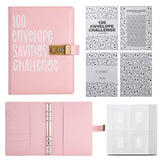 Darrahopens Gift & Novelty > Books > Activity Books 100 Envelope Savings Challenge Binder with Password Lock A5 Cash Stuffing Budget Planner Book Money Organizer for Couples (Pink)