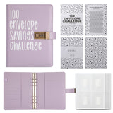 Darrahopens Gift & Novelty > Books > Activity Books 100 Envelope Savings Challenge Binder with Password Lock A5 Cash Stuffing Budget Planner Book Money Organizer for Couples (Purple)