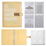 Darrahopens Gift & Novelty > Books > Activity Books 100 Envelope Savings Challenge Binder with Password Lock Holographic Yellow A5 Cash Stuffing Budget Planner Book Money Organiser for Couples (Glitter Yellow)
