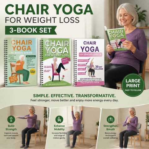Darrahopens Gift & Novelty > Books > Activity Books 3 Pack Coil Bound Senior Chair Yoga Notebooks, Breathing Awareness, Stable Strength & All-Round Improvement Kits In Australia - Darrahopens