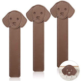 Darrahopens Gift & Novelty > Books > Activity Books 6 Pieces Faux Leather Dog Bookmarks PU Animal Puppy Bookmarks Handmade Personalized Reading Page Markers for Bookworms Book Lovers Writers Relatives Friends Men Women Teen Boys Girls, Brown