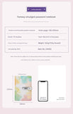 Darrahopens Gift & Novelty > Books > Activity Books A5 Tie-Dye Journal with Combination Lock - 240 Pages, Soft Touch Cover Diary(Colorful)