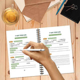 Darrahopens Gift & Novelty > Books > Activity Books Coil Bound Elderly Chair Yoga Weight Loss Journal, Stable Strength Focus Training Log In Australia - Darrahopens
