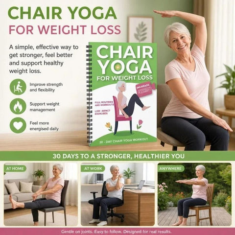 Darrahopens Gift & Novelty > Books > Activity Books Coil Bound Elderly Chair Yoga Weight Loss Journal, Stable Strength Focus Training Log In Australia - Darrahopens