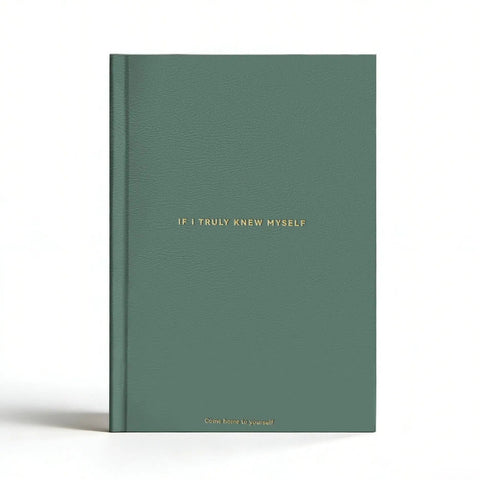 Darrahopens Gift & Novelty > Books > Activity Books Green If I Truly Knew Myself Guided Self-Discovery Journal - Hardcover Deep Self-Reflective Diary Mindfulness & Personal Growth Planner
