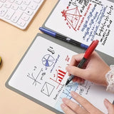Darrahopens Gift & Novelty > Books > Activity Books Pink A4 PU Leather Whiteboard Notebook with 3-Color Pens, Eraser & Cloth - Reusable Eco-Friendly Desktop Memo Pad & Handheld Writing Tablet