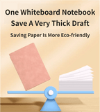 Darrahopens Gift & Novelty > Books > Activity Books Pink A4 PU Leather Whiteboard Notebook with 3-Color Pens, Eraser & Cloth - Reusable Eco-Friendly Desktop Memo Pad & Handheld Writing Tablet