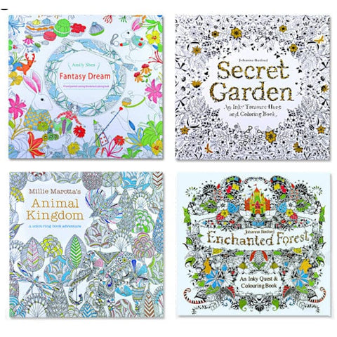 Darrahopens Gift & Novelty > Books > Activity Books Stress Relief Adult Coloring Book Hand Painted Mandalas