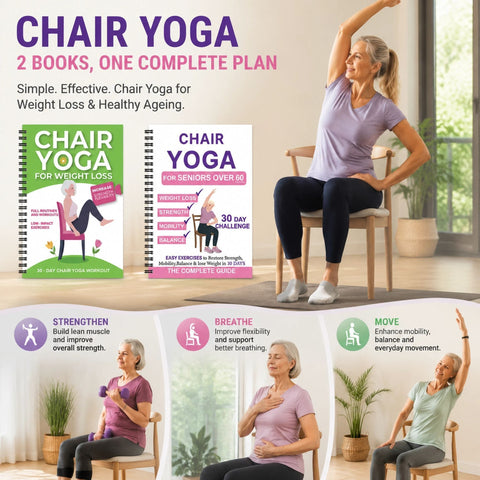 Darrahopens Gift & Novelty > Books > Activity Books Two-Pack Coil Bound Senior Fitness Notebooks, Stable Strength Training & All-Round Improvement Yoga Guides In Australia - Darrahopens