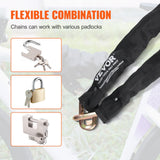 Darrahopens Gift & Novelty > Books > Non-Fiction Books VEVOR Bike Chain Lock, 5.91 Ft Security Bicycle Chain Lock, Heavy Duty Metal Steel Anti-Theft High Security Bike Locks, Perfect for Bike, Motorcycle, Scooter, Bicycle, Door, Fence, Gate, 9.5mm, Black