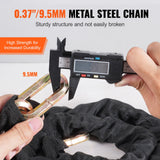 Darrahopens Gift & Novelty > Books > Non-Fiction Books VEVOR Bike Chain Lock, 5.91 Ft Security Bicycle Chain Lock, Heavy Duty Metal Steel Anti-Theft High Security Bike Locks, Perfect for Bike, Motorcycle, Scooter, Bicycle, Door, Fence, Gate, 9.5mm, Black