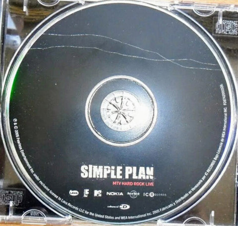 Darrahopens Gift & Novelty > DVDs, CDs and Blurays > Music CDs Mtv Hard Rock Live - Simple Plan Cd Album