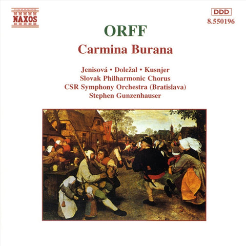 Darrahopens Gift & Novelty > DVDs, CDs and Blurays > Music CDs Orff:Carmina Burana - Slovak Philharmonic Orchestra Cd Album