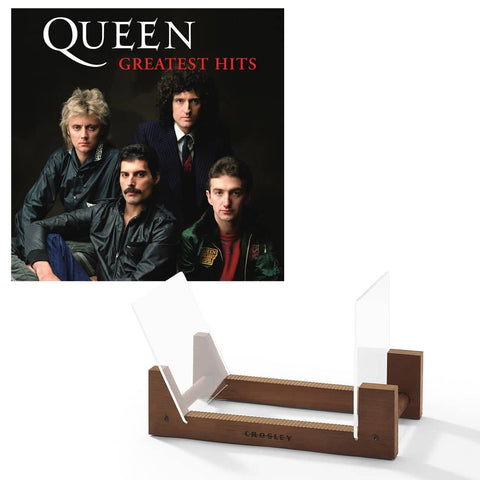 Darrahopens Gift & Novelty > DVDs. CDs and Blurays Queen Greatest Hits - Double Vinyl Album & Crosley Record Storage Display Stand