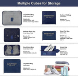 Darrahopens Gift & Novelty > DVDs, CDs and Blurays > Sci-Fi DVDs & Blu-rays 7pcs Packing Cubes for Suitcase Light Blue Compression Travel Organiser Set
