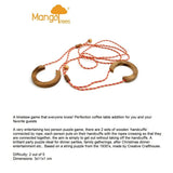 Darrahopens Gift & Novelty > Games > Board Games Brain teaser String 3D puzzle, crazy strings challenge, wood brain teaser, 3D puzzle