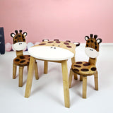 Darrahopens Gift & Novelty > Games > Board Games Hand Carved Children's Table Wooden GIRAFFE Theme