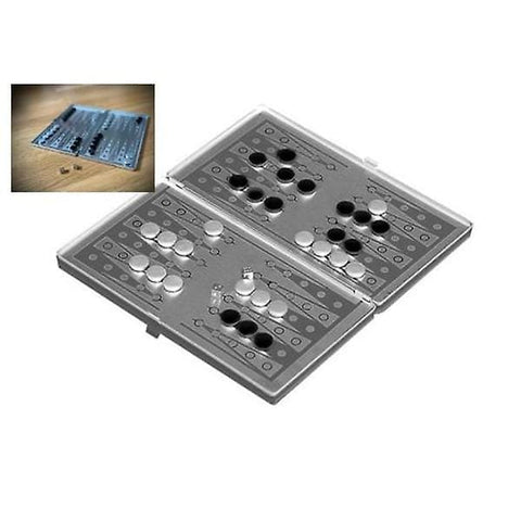 Darrahopens Gift & Novelty > Games > Board Games Magnetic Backgammon / Travel Backgammon in Pocket Size Game Silver Christmas Gift