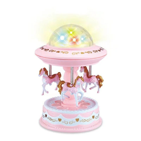 Darrahopens Gift & Novelty > Games > Board Games Pink Music Box Musical Carousel Horse LED Carousel Toy Child Birthday Xmas Gift