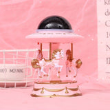 Darrahopens Gift & Novelty > Games > Board Games Pink Music Box Musical Carousel Horse LED Carousel Toy Child Birthday Xmas Gift