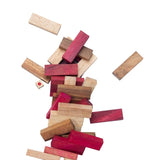 Darrahopens Gift & Novelty > Games > Board Games Stacking tumbling blocks wood Red colours balance game with dice play options handmade stacking Fun Board Games Kids Ages 4 to Adults