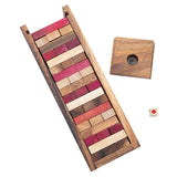 Darrahopens Gift & Novelty > Games > Board Games Stacking tumbling blocks wood Red colours balance game with dice play options handmade stacking Fun Board Games Kids Ages 4 to Adults