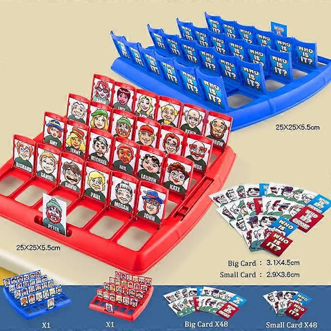 Darrahopens Gift & Novelty > Games > Board Games Who's There? Board Game for Family Fun Party Interactive Guessing Memory Logical Thinking Classic Toy for Kids Compatible with Character