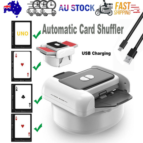 Darrahopens Gift & Novelty > Games > Card Games 2 Deck Automatic Card Shuffler Board Game Poker Playing Cards Shuffling Machine