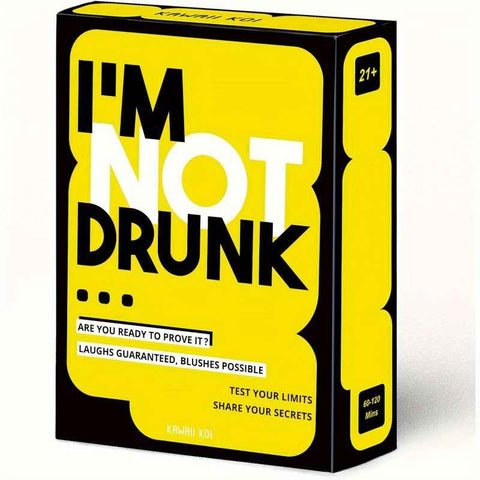 Darrahopens Gift & Novelty > Games > Card Games I'M NOT DRUNK Drinking 55-Card Game - Compact Party Fun Multiple Players Drinking Card Game Set for Friends, Couples & Game Nights