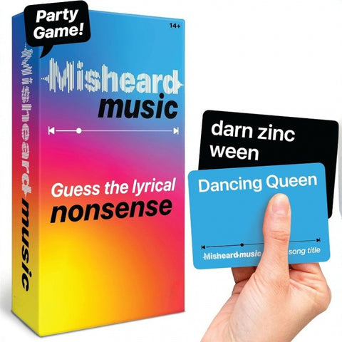 Darrahopens Gift & Novelty > Games > Card Games Misheard Music Music-Party Game - High-Energy Family & Social Interactive Game for All Ages