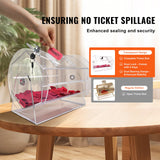 Darrahopens Gift & Novelty > Games > Card Games VEVOR Acrylic Raffle Drum, Holds 5000 Tickets or 200 Raffle Balls, Professional Raffle Ticket Spinning Cage with 2 Keys, Transparent Lottery Spinning Drawing, Raffle Ticket Box for Lottery Games Bingo