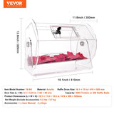 Darrahopens Gift & Novelty > Games > Card Games VEVOR Acrylic Raffle Drum, Holds 5000 Tickets or 200 Raffle Balls, Professional Raffle Ticket Spinning Cage with 2 Keys, Transparent Lottery Spinning Drawing, Raffle Ticket Box for Lottery Games Bingo