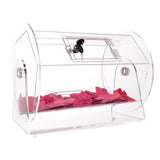 Darrahopens Gift & Novelty > Games > Card Games VEVOR Acrylic Raffle Drum, Holds 5000 Tickets or 200 Raffle Balls, Professional Raffle Ticket Spinning Cage with 2 Keys, Transparent Lottery Spinning Drawing, Raffle Ticket Box for Lottery Games Bingo