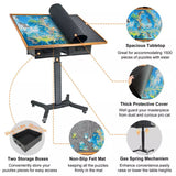 Darrahopens Gift & Novelty > Games > Jigsaw Puzzles & Accessories 1500-Piece Jigsaw Puzzle Table with Storage Drawers, Adjustable Tilt and 360° Rotation