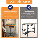 Darrahopens Gift & Novelty > Games > Jigsaw Puzzles & Accessories 1500-Piece Jigsaw Puzzle Table with Storage Drawers, Adjustable Tilt and 360° Rotation