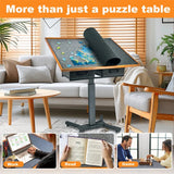 Darrahopens Gift & Novelty > Games > Jigsaw Puzzles & Accessories 1500-Piece Jigsaw Puzzle Table with Storage Drawers, Adjustable Tilt and 360° Rotation