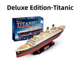 Darrahopens Gift & Novelty > Games > Jigsaw Puzzles & Accessories Deluxe Edition (113Pieces) 3D Titanic Ship Model Puzzle Kit - DIY Nautical Series Toy for Kids & Adults, Educational Building Blocks