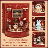 Darrahopens Gift & Novelty > Games > Jigsaw Puzzles & Accessories DIY Book Nook Kit Book Theater 3D Wooden Puzzle Miniature Dollhouse Bookshelf Insert with LED Light, 222 Pieces Bookend Decor for Adults Teens, Creative Gift for Book Lovers