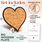 Darrahopens Gift & Novelty > Games > Jigsaw Puzzles & Accessories Heart-shaped puzzle - a wooden gift for a first anniversary - perfect for a boyfriend/girlfriend or husband/wife.