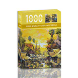 Darrahopens Gift & Novelty > Games > Jigsaw Puzzles & Accessories River in the spruce forest 1000-Piece Jigsaw Puzzle – High-Quality Artistic Puzzle for Adults, Stress Relief & Mental Exercise（66-031）